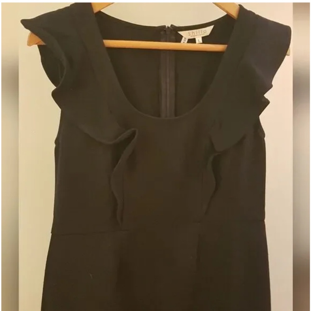 SHILLA CLASSIC * Black Dress Sleeveless with Ruffles *Gorgeous* NEW Medium/Large - Picture 5 of 8